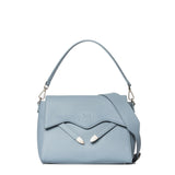 Borsa a Tracolla in Polyurethane Azzurro