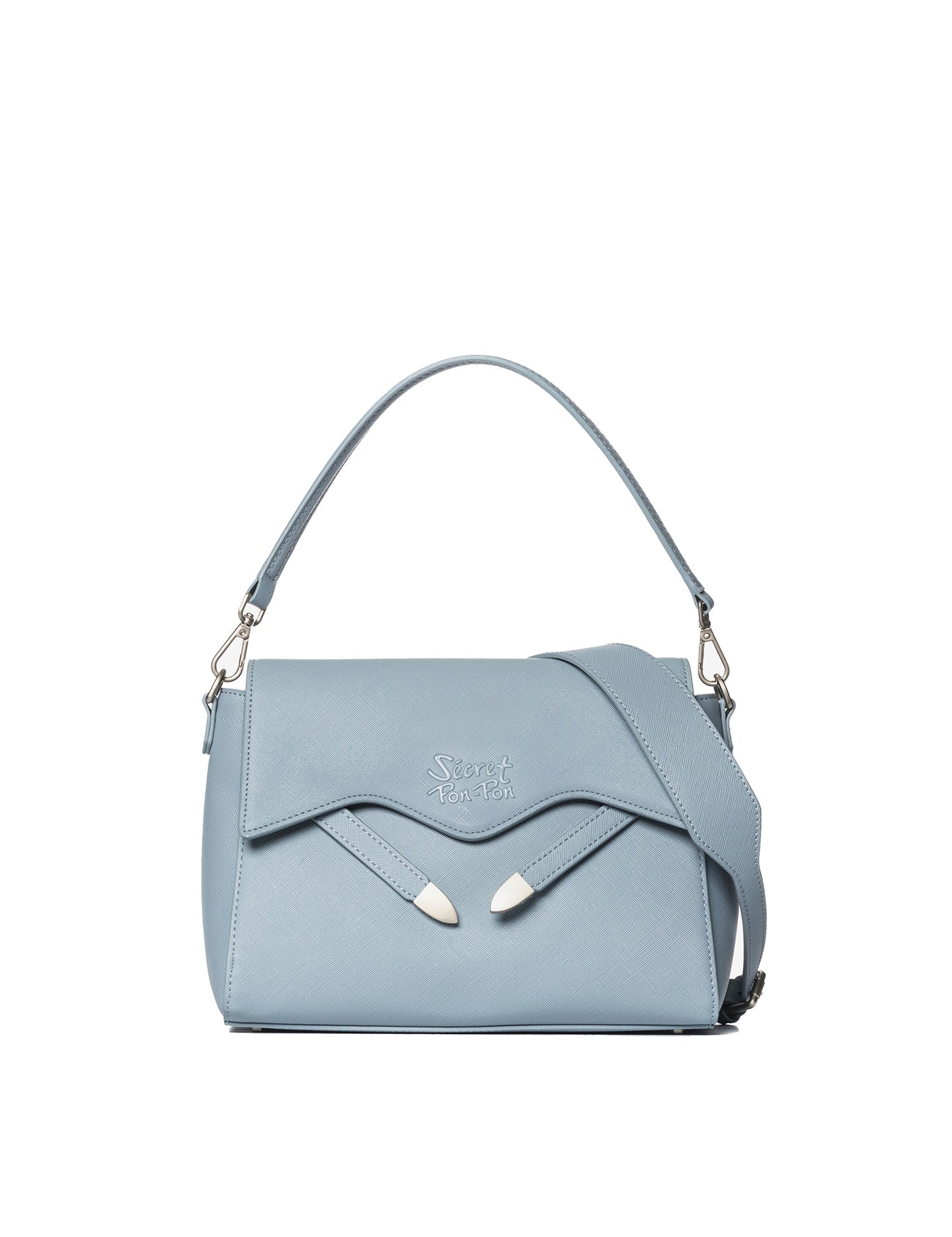 Borsa a Tracolla in Polyurethane Azzurro