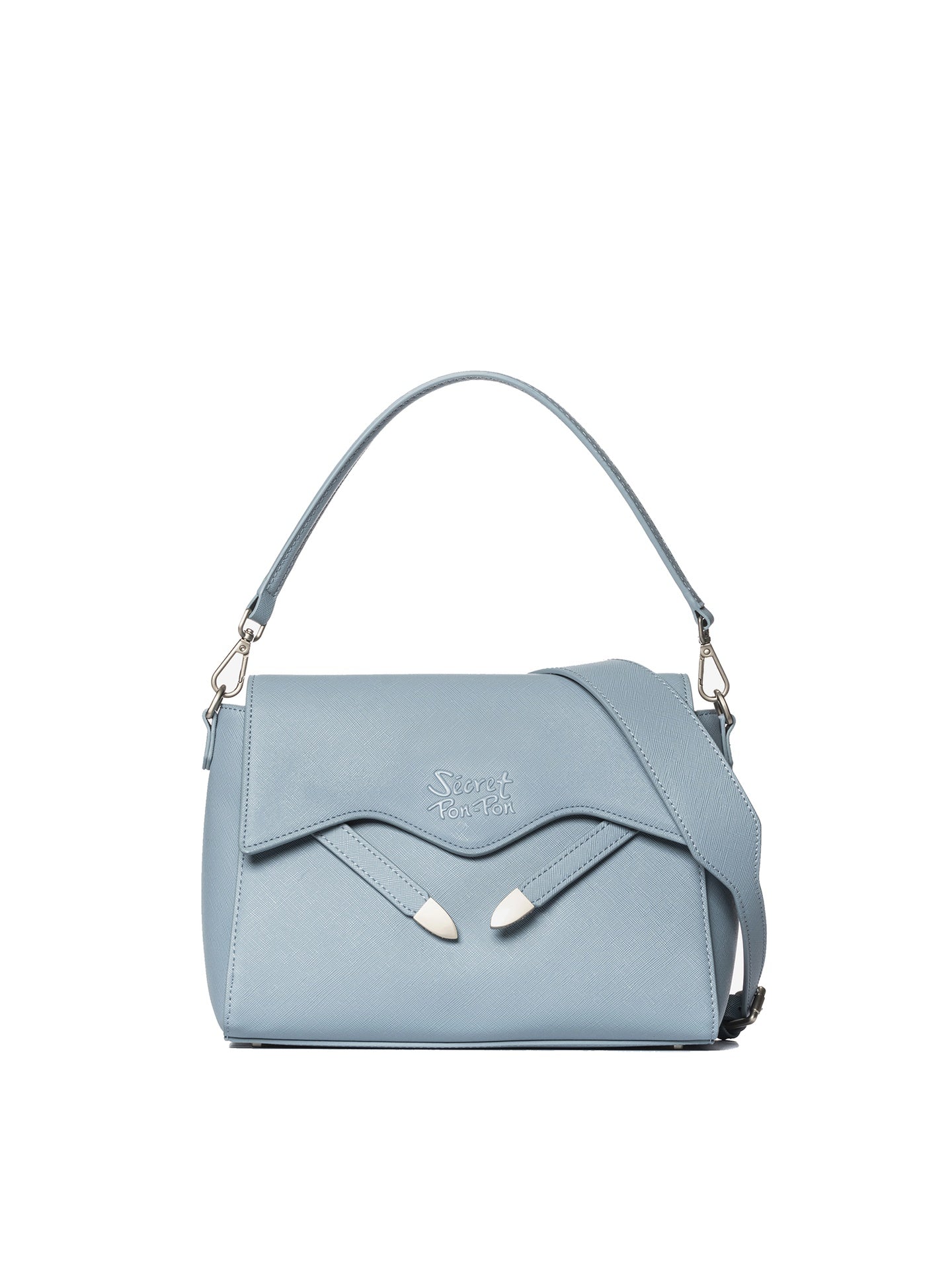 Borsa a Tracolla in Polyurethane Azzurro