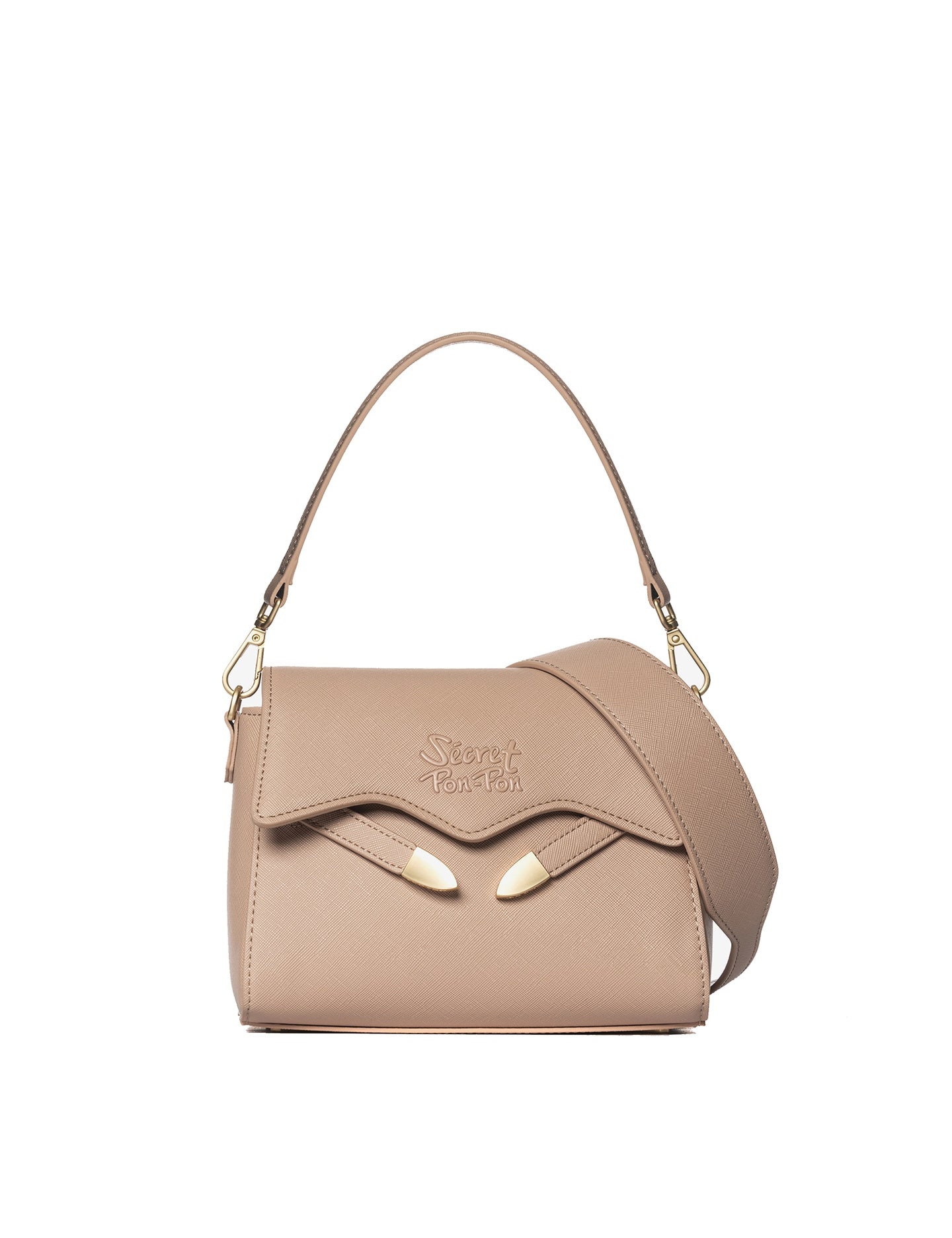 Borsa a Tracolla in Polyurethane Rosa Antico