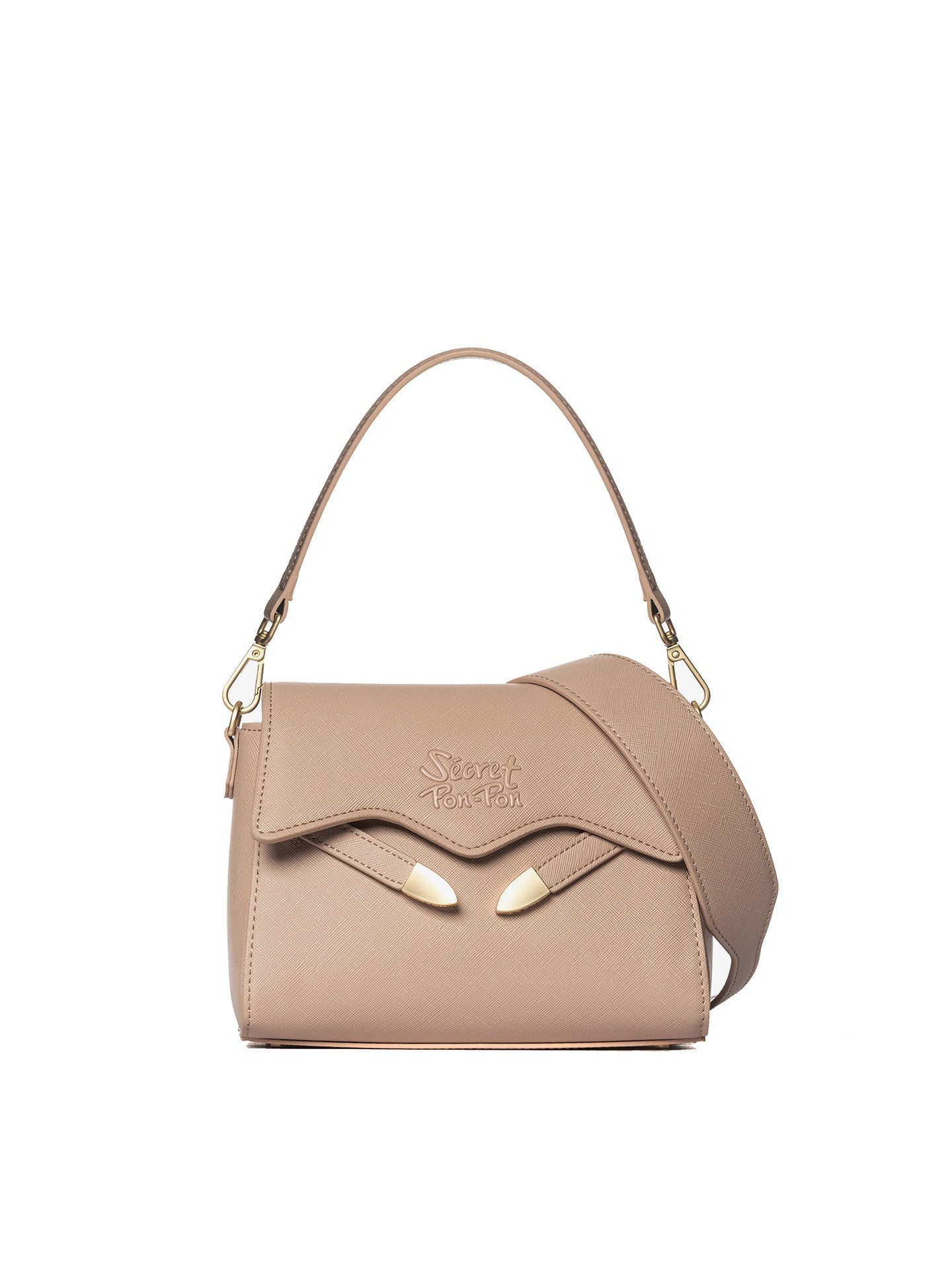 Borsa a Tracolla in Polyurethane Rosa Antico
