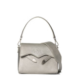 Borsa a Tracolla in Polyurethane Argento