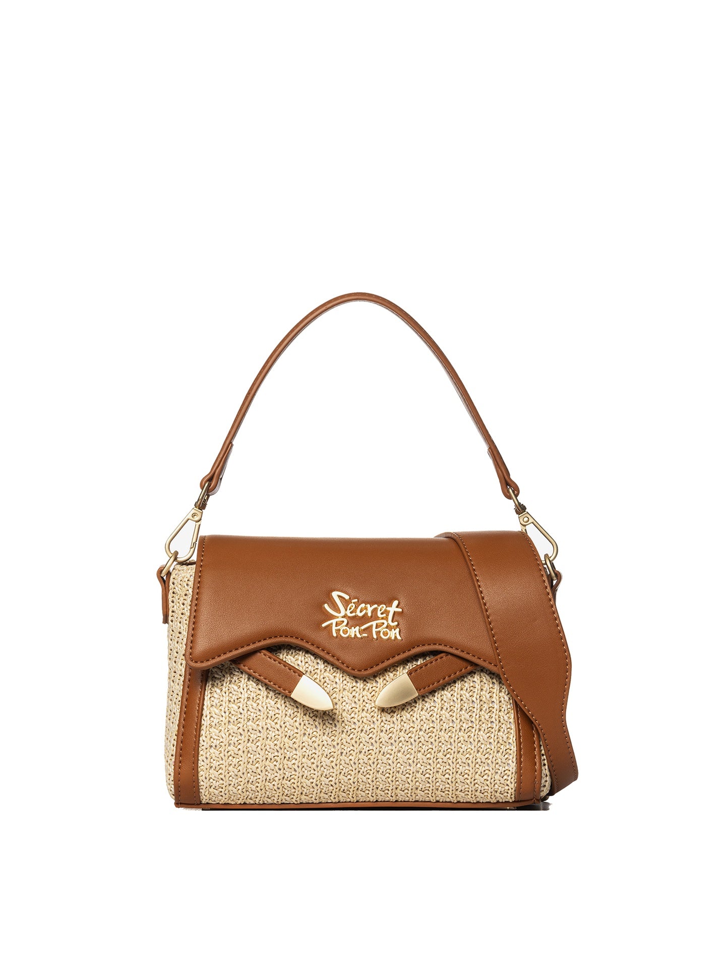 Borsa a Tracolla in Polyurethane Beige