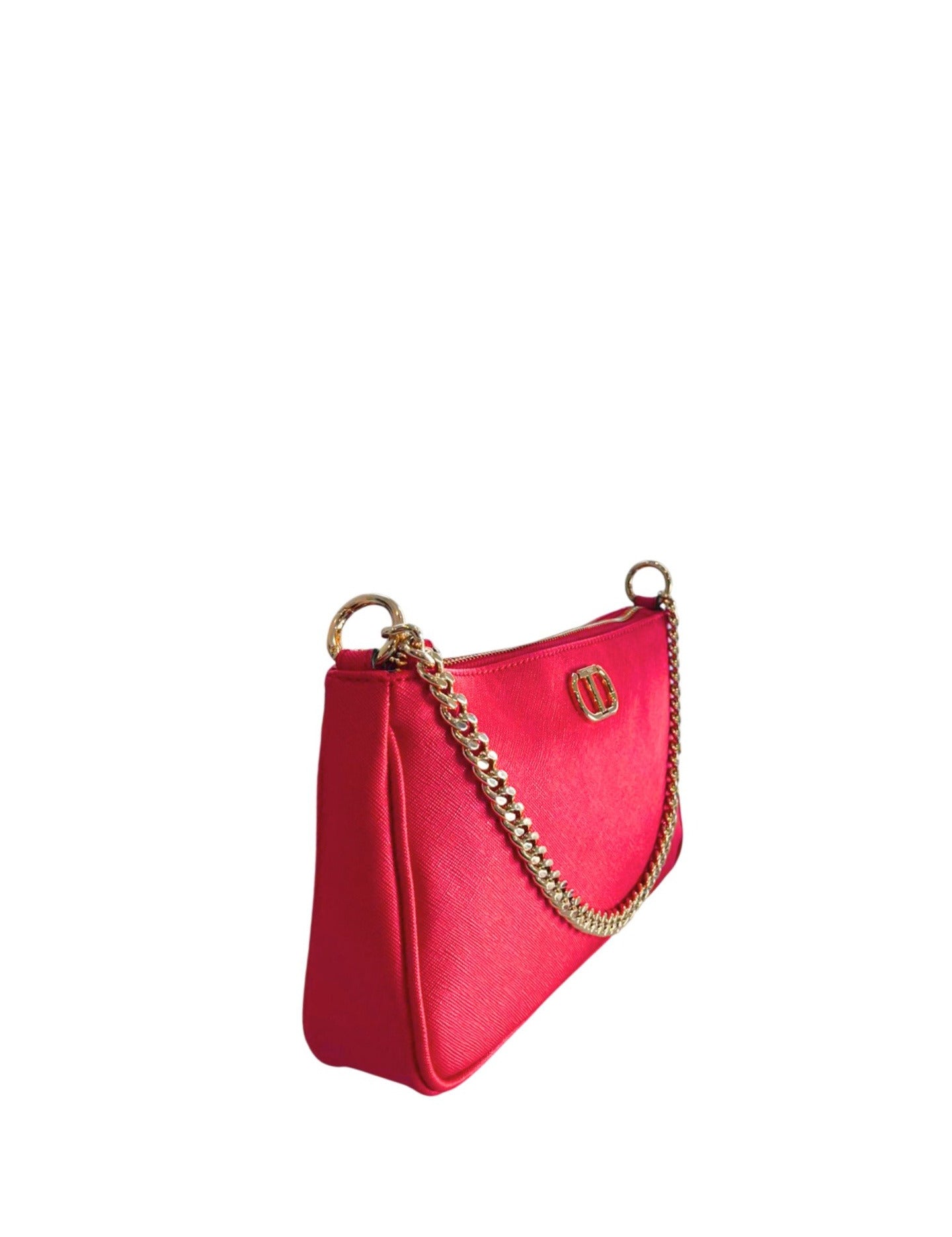 Borsa a Mano in 100% Pu Vegan Leather Rosso