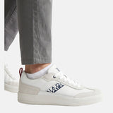Sneakers Platform in Pelle Blu Scuro