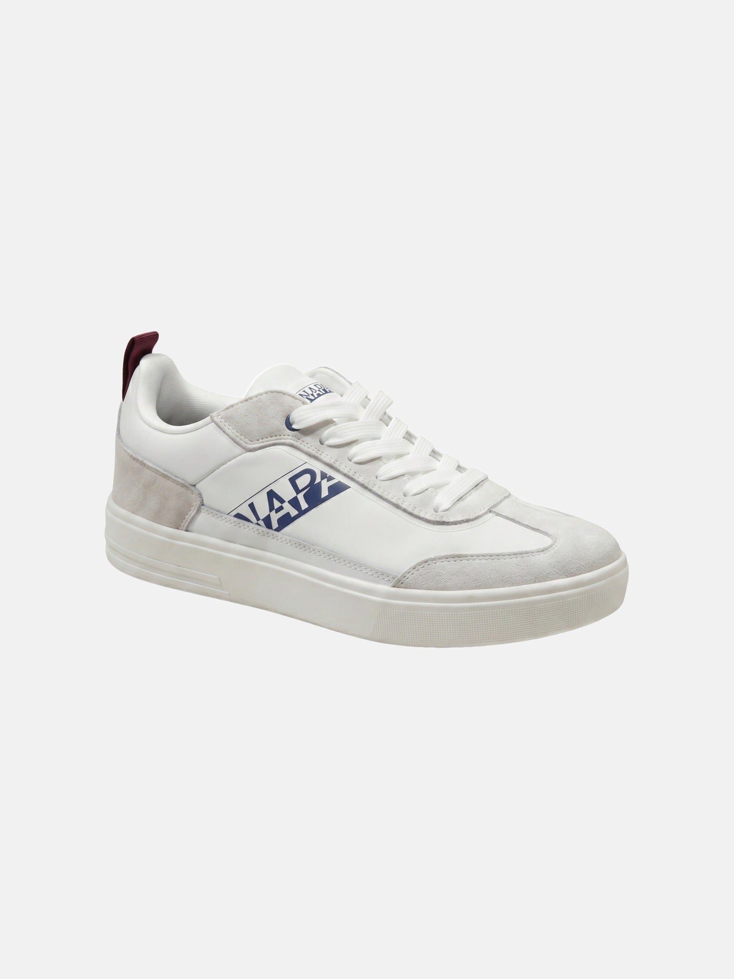 Sneakers Platform in Pelle Blu Scuro