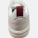 Sneakers Platform in Pelle Blu Scuro