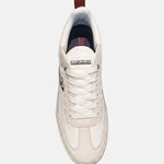 Sneakers Platform in Pelle Blu Scuro