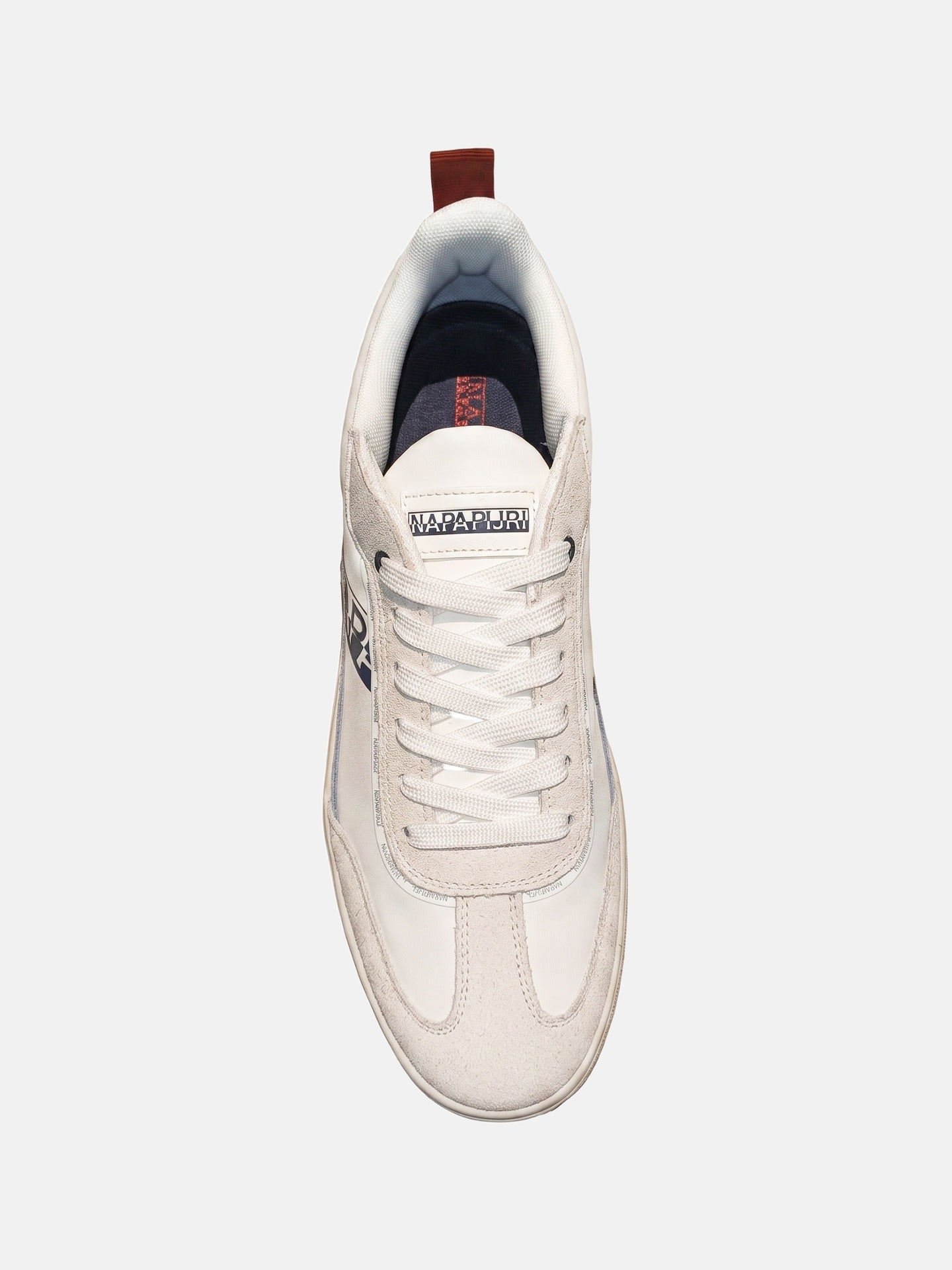 Sneakers Platform in Pelle Blu Scuro