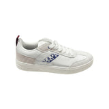 Sneakers Platform in Pelle Blu Scuro