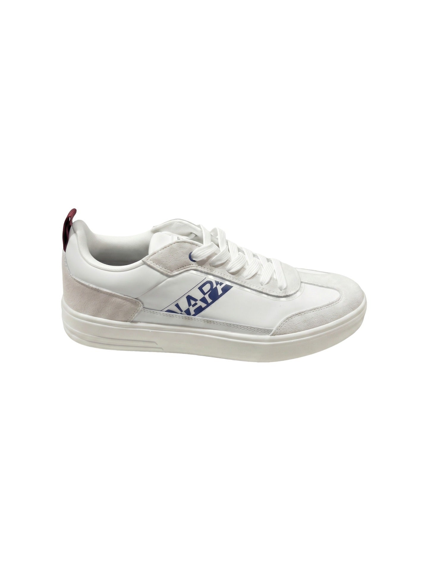 Sneakers Platform in Pelle Blu Scuro