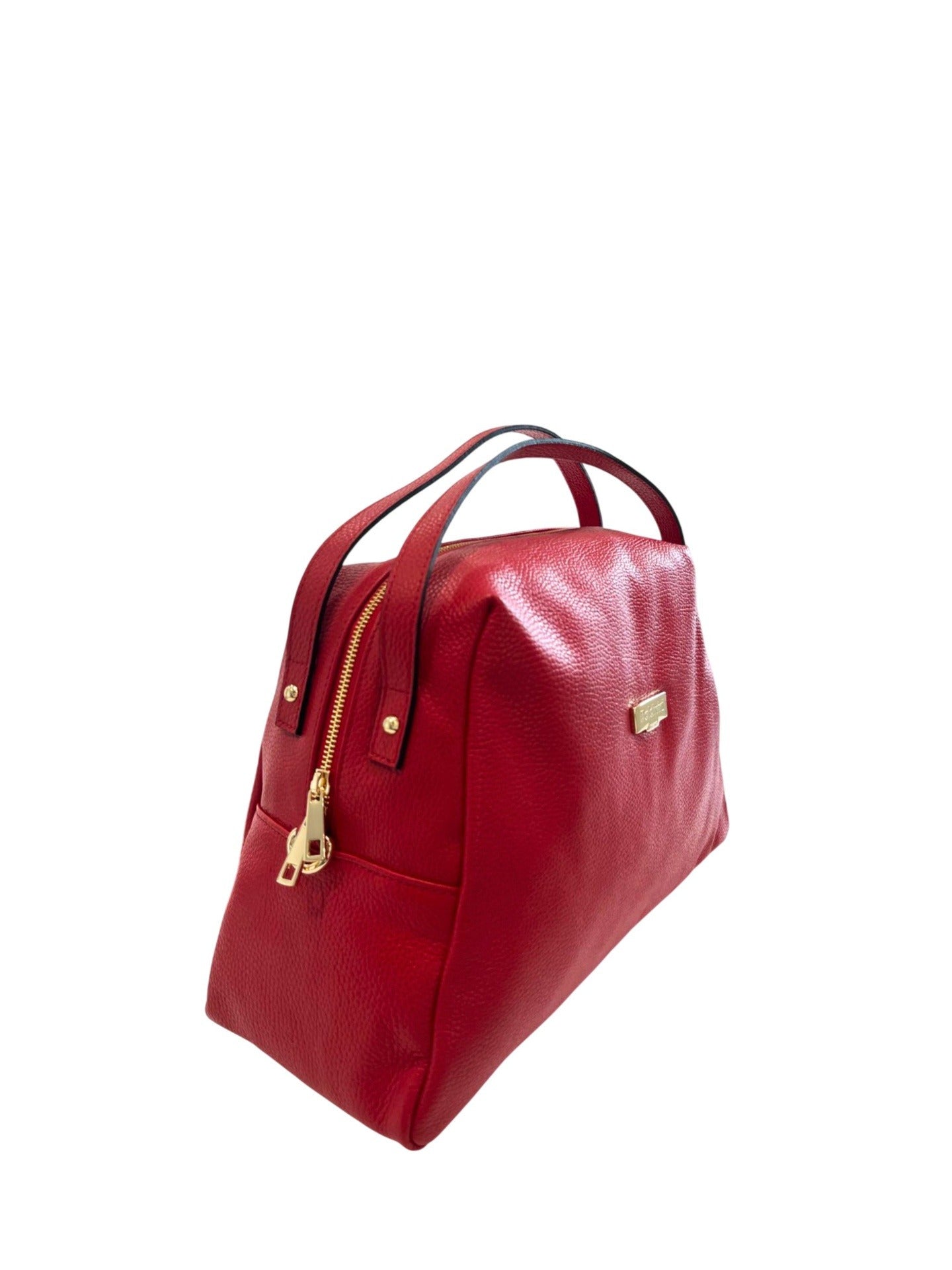 Borsa a Mano in Cow Leather Rosso