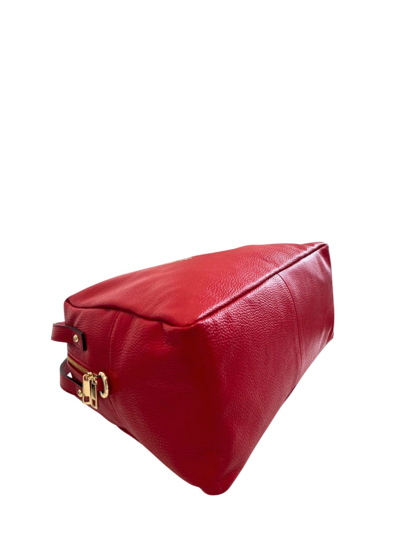 Borsa a Mano in Cow Leather Rosso