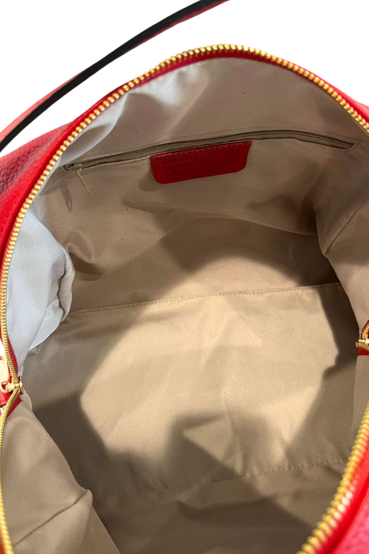 Borsa a Mano in Cow Leather Rosso