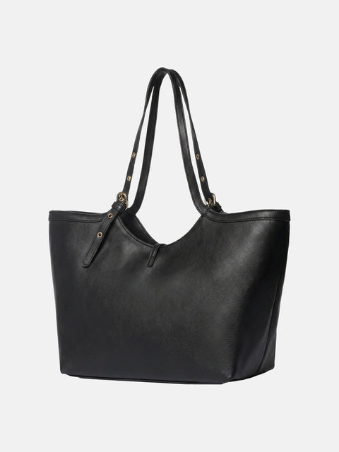 Borsa a Spalla in Pelle Vegana Nero