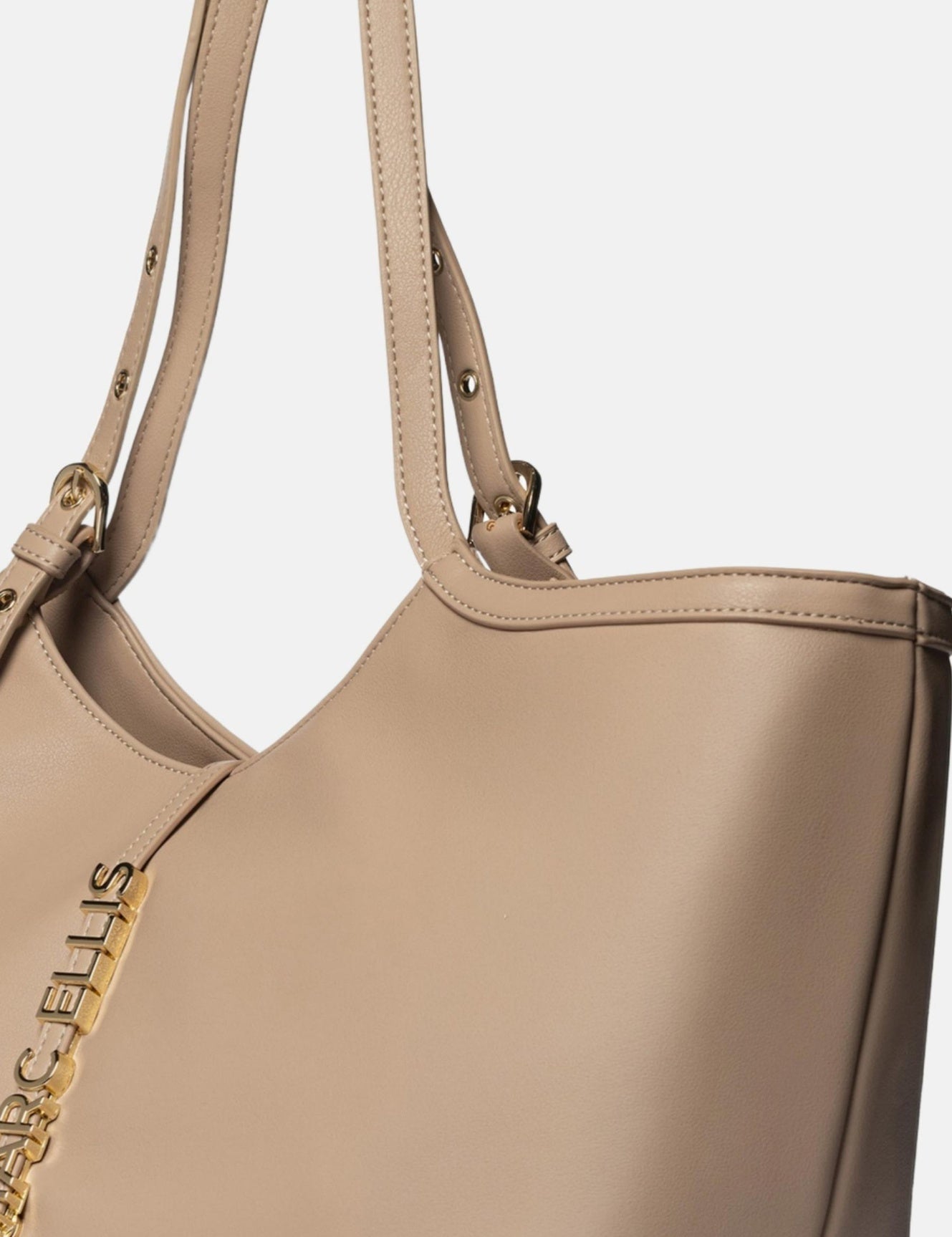 Borsa a Spalla in Pelle Vegana Cognac
