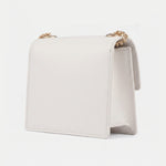 Borsa a Spalla in 100% Pu Vegan Leather Panna