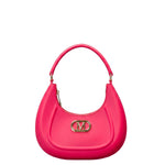 Borsa a Spalla in 100% Pu Vegan Leather Rosa
