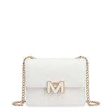 Borsa a Spalla in 100% Pu Vegan Leather Panna