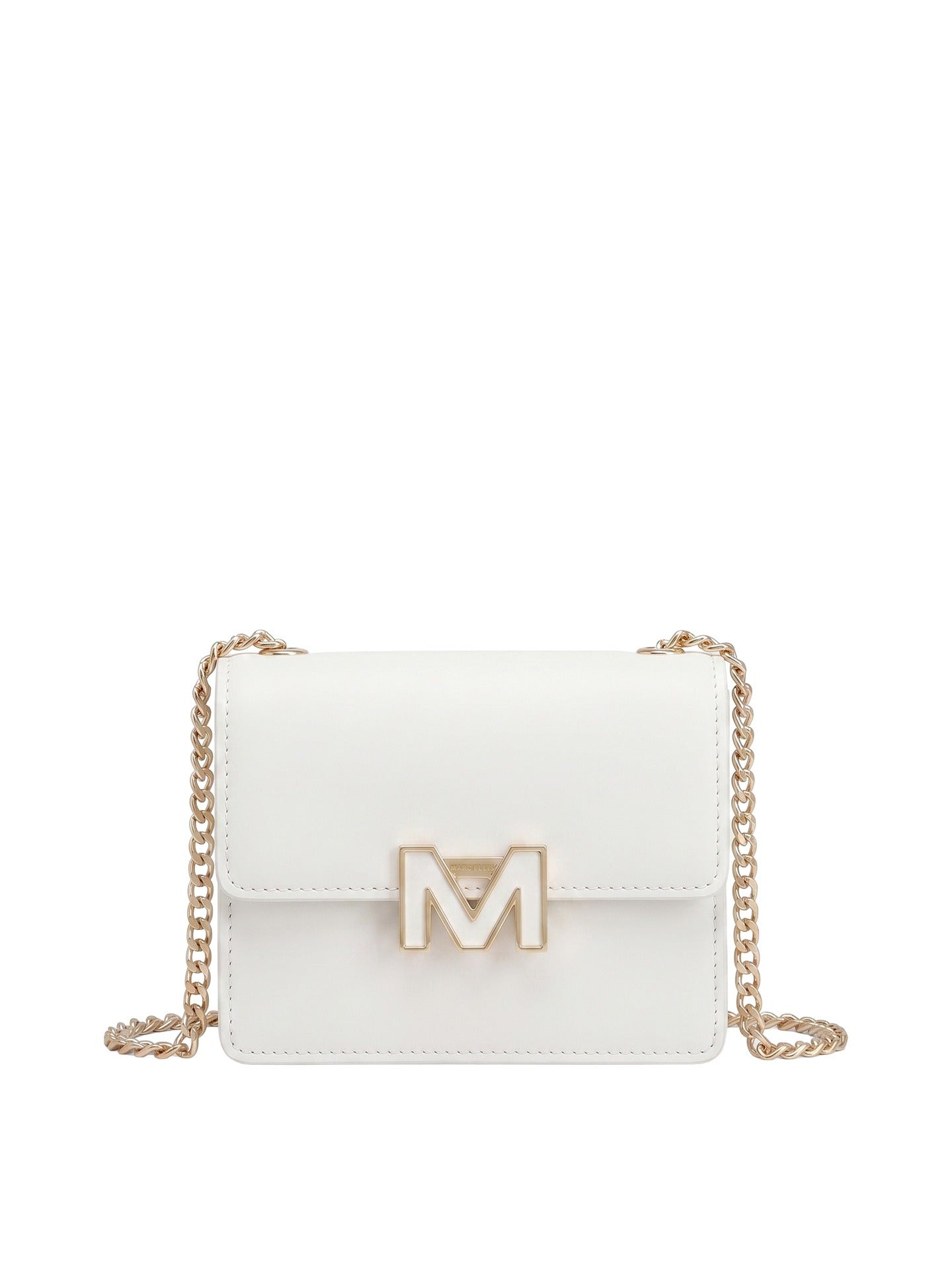 Borsa a Spalla in 100% Pu Vegan Leather Panna