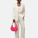 Borsa a Spalla in 100% Pu Vegan Leather Rosa