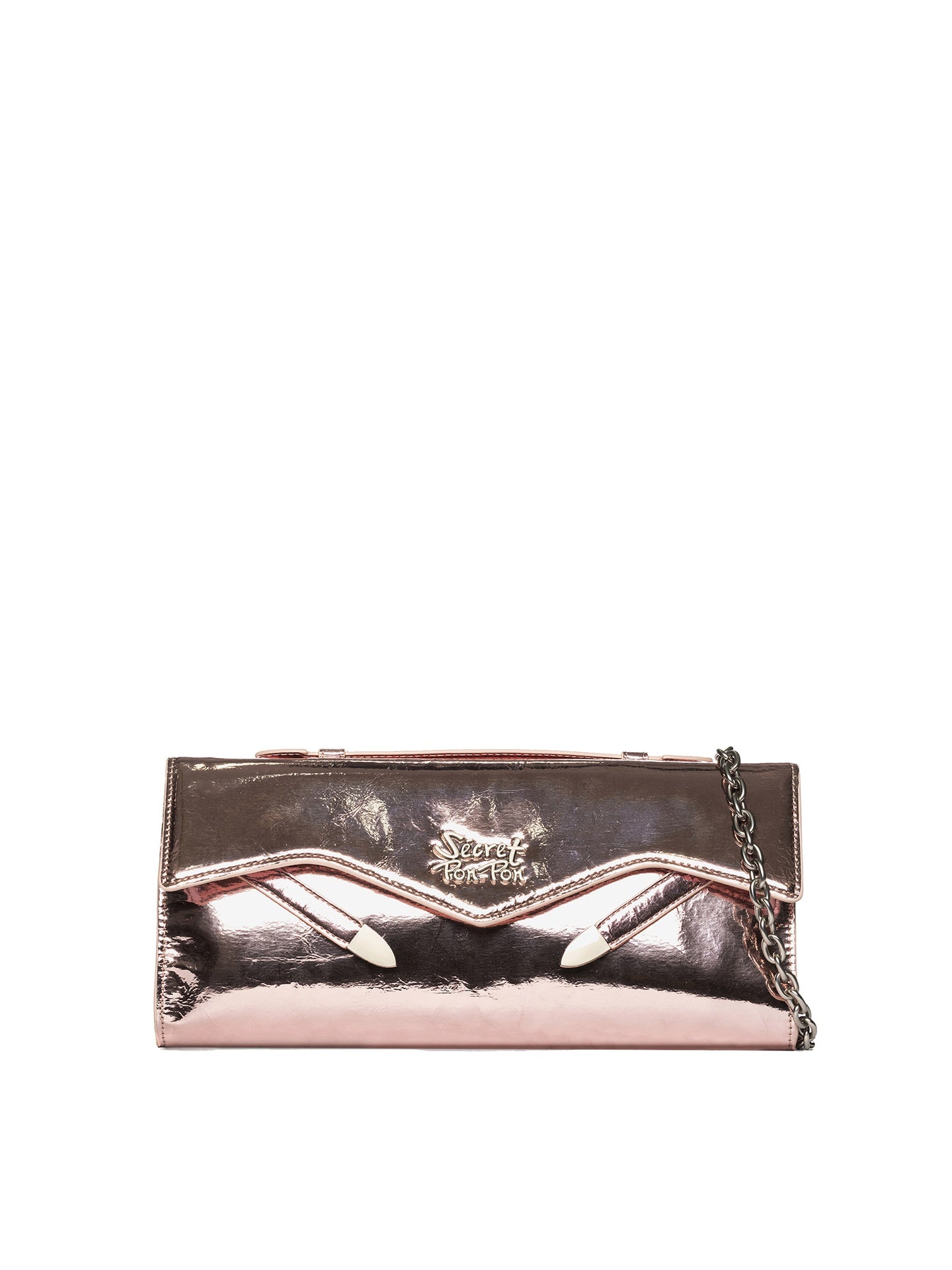 Borsa a Mano in Polyurethane Bronzo