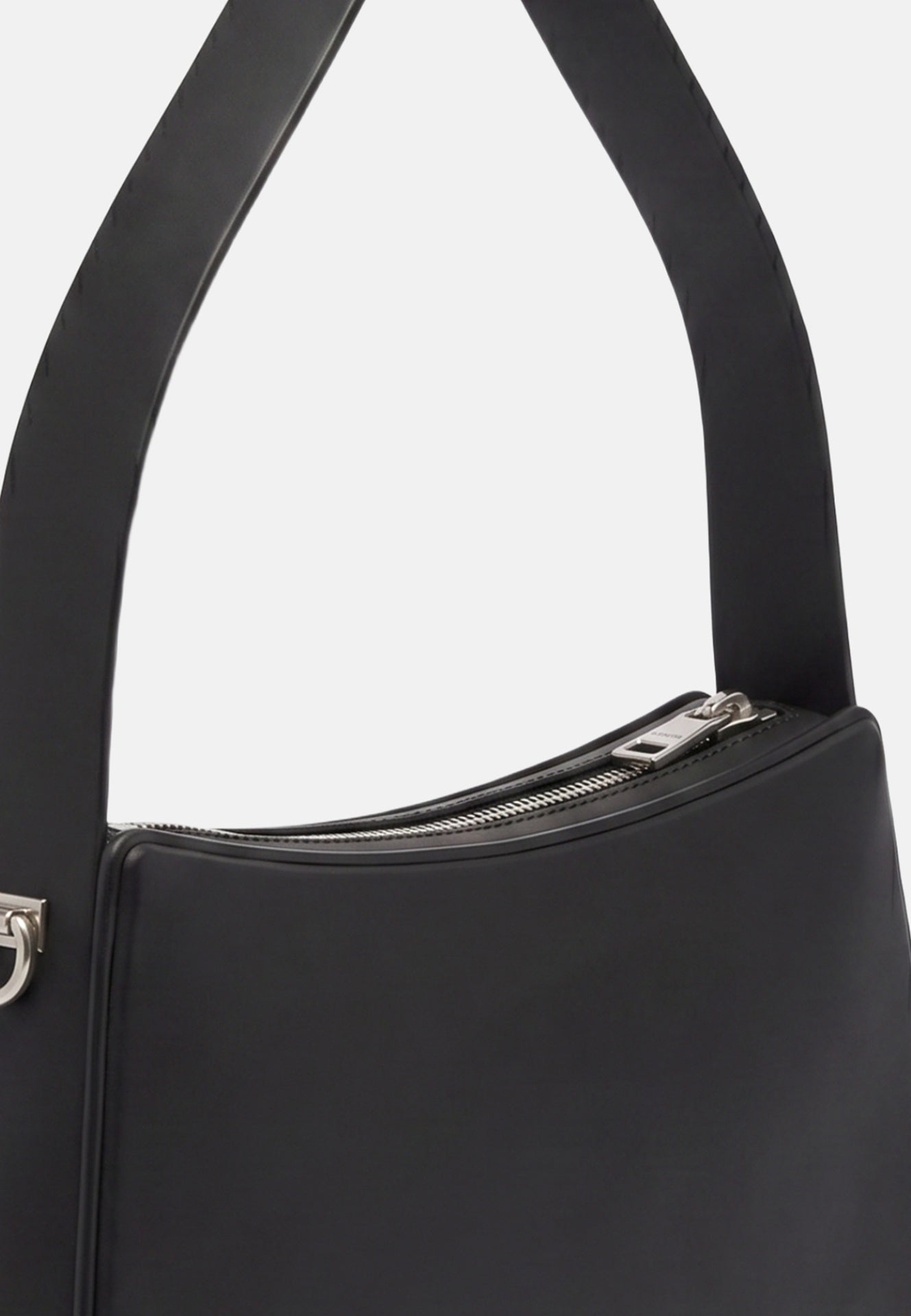 Borsa a Spalla in 100% Pu Vegan Leather Nero