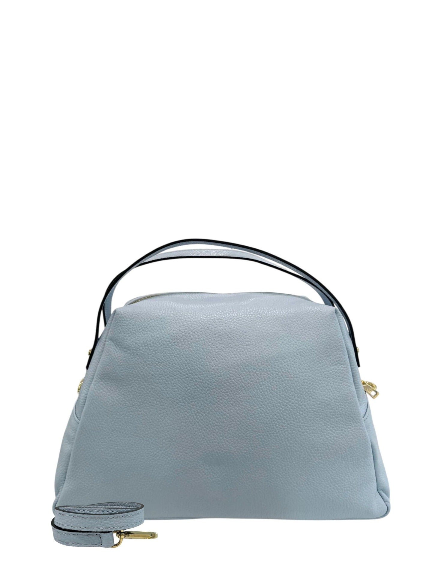 Borsa a Mano in Cow Leather Azzurro