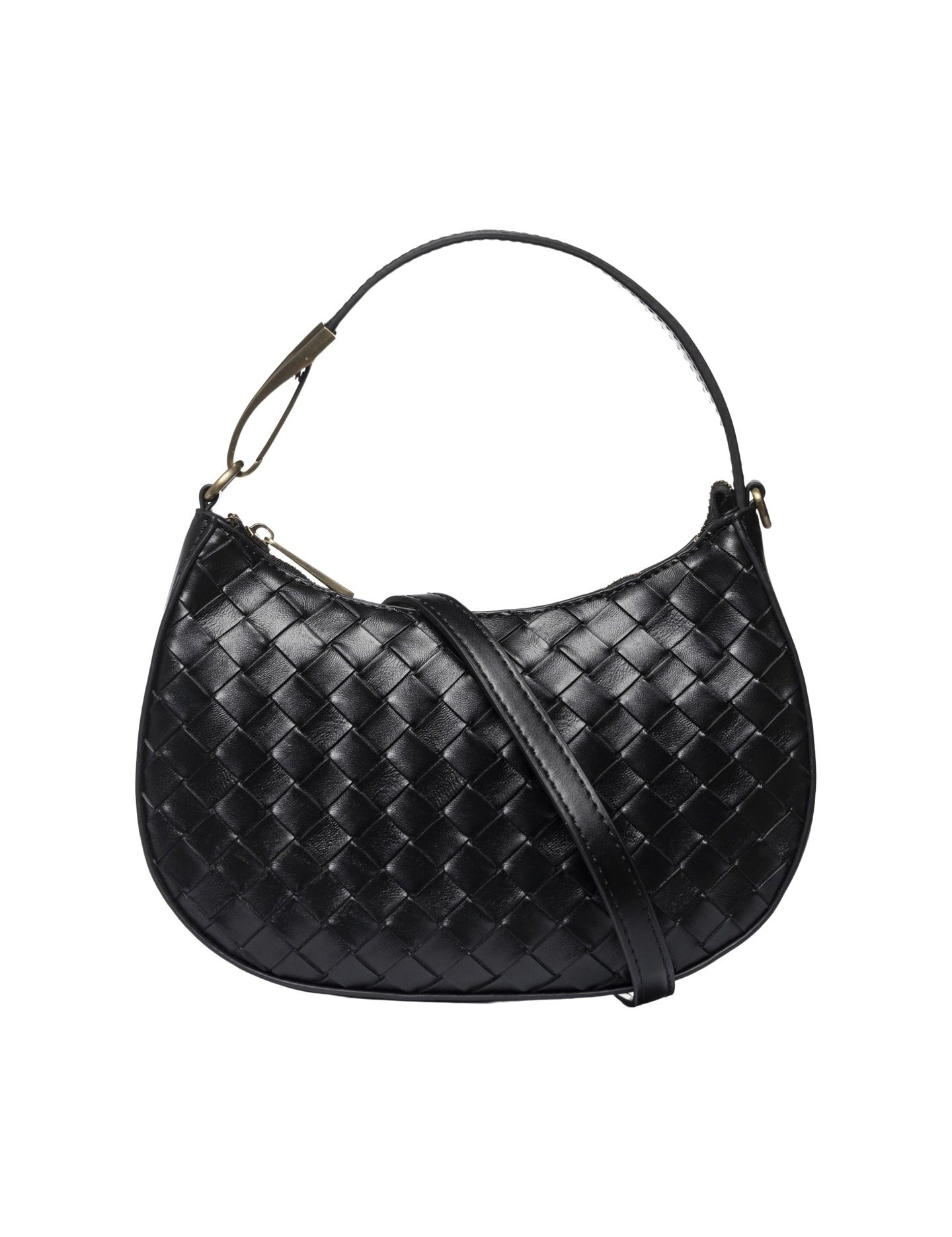 Borsa a Mano in Pelle Vegana Nero