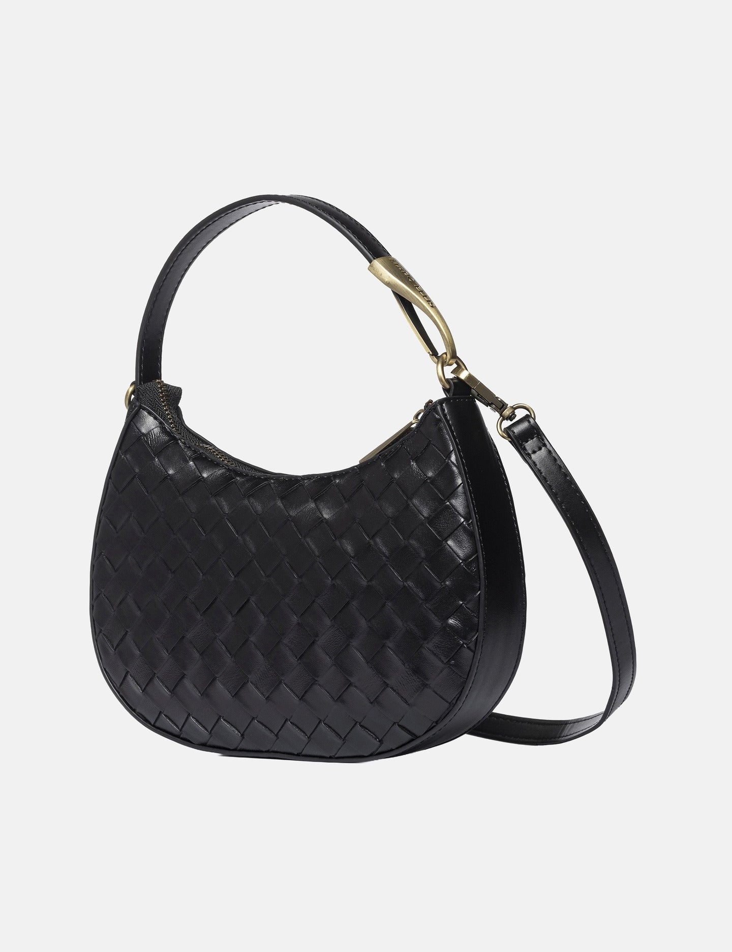 Borsa a Mano in Pelle Vegana Nero