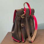 Zaino in Vera Pelle Rosso