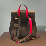 Zaino in Vera Pelle Rosso
