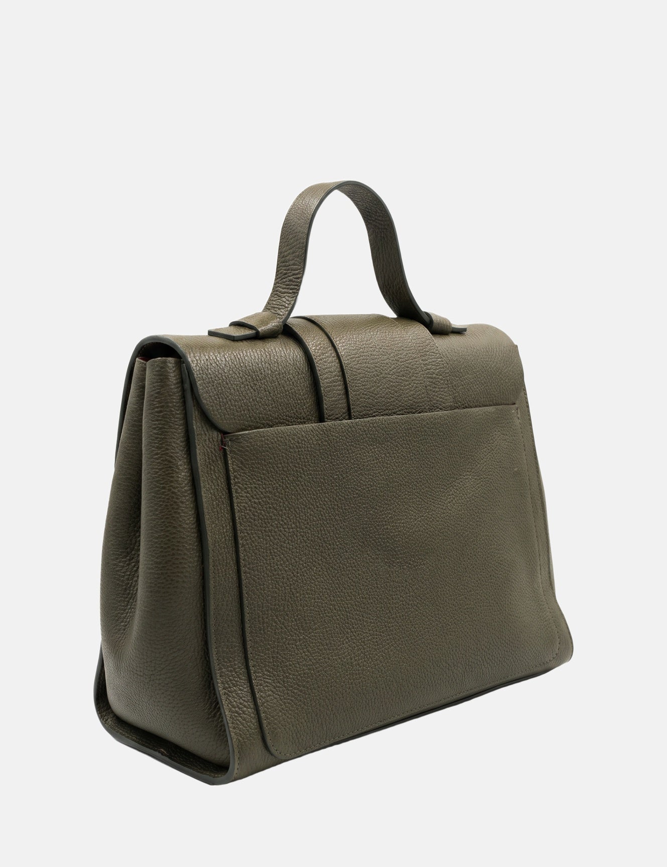 Borsa a Mano in Vera Pelle Nero