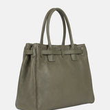 Borsa a Mano in Vera Pelle Verde