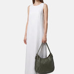Borsa a Spalla in Sauvage Leather Verde
