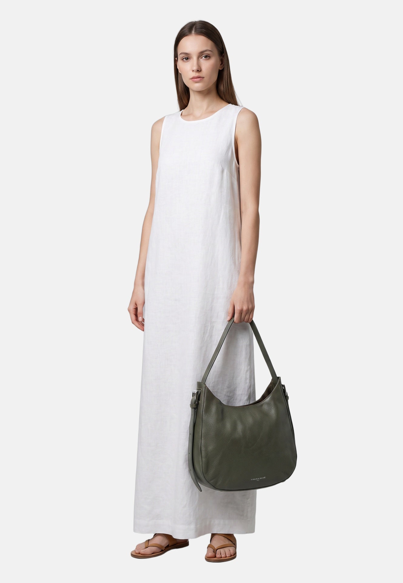 Borsa a Spalla in Sauvage Leather Verde