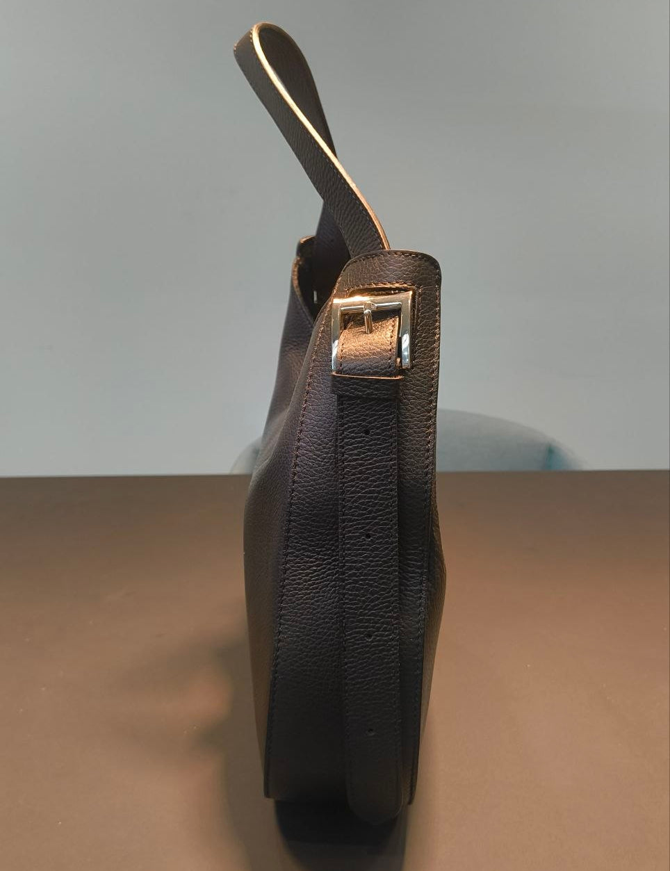 Borsa a Spalla in Sauvage Leather Nero