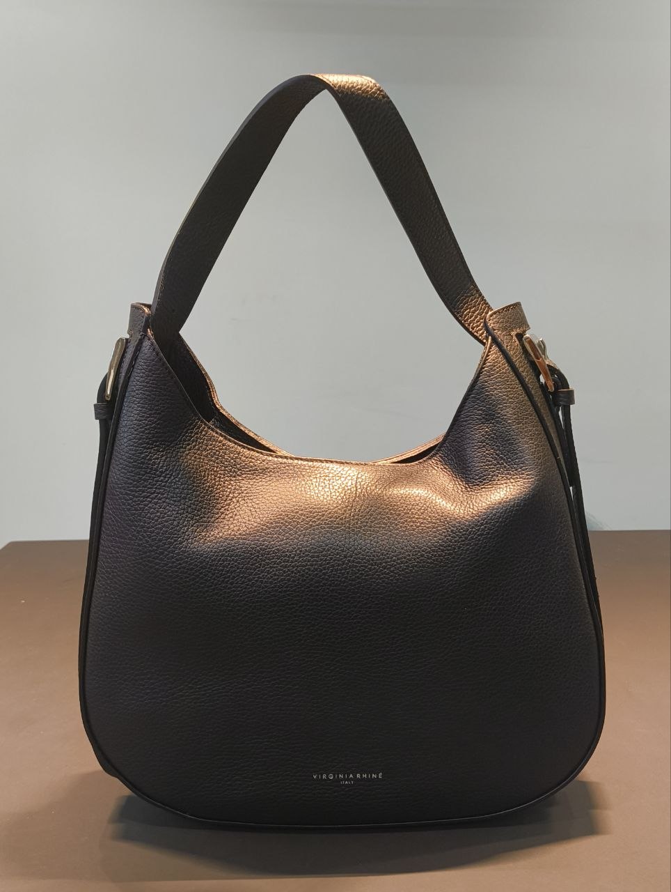 Borsa a Spalla in Sauvage Leather Nero