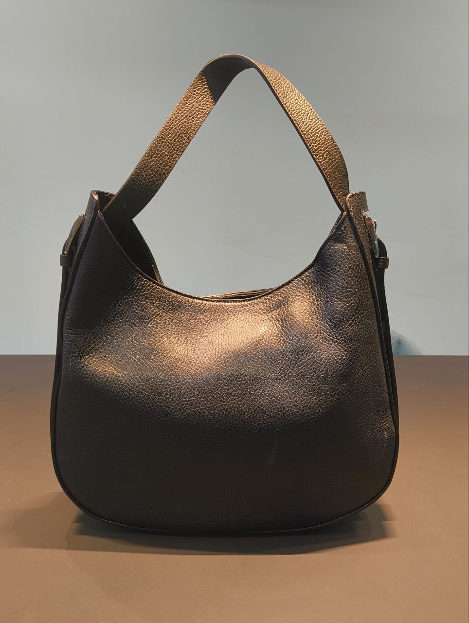 Borsa a Spalla in Sauvage Leather Nero