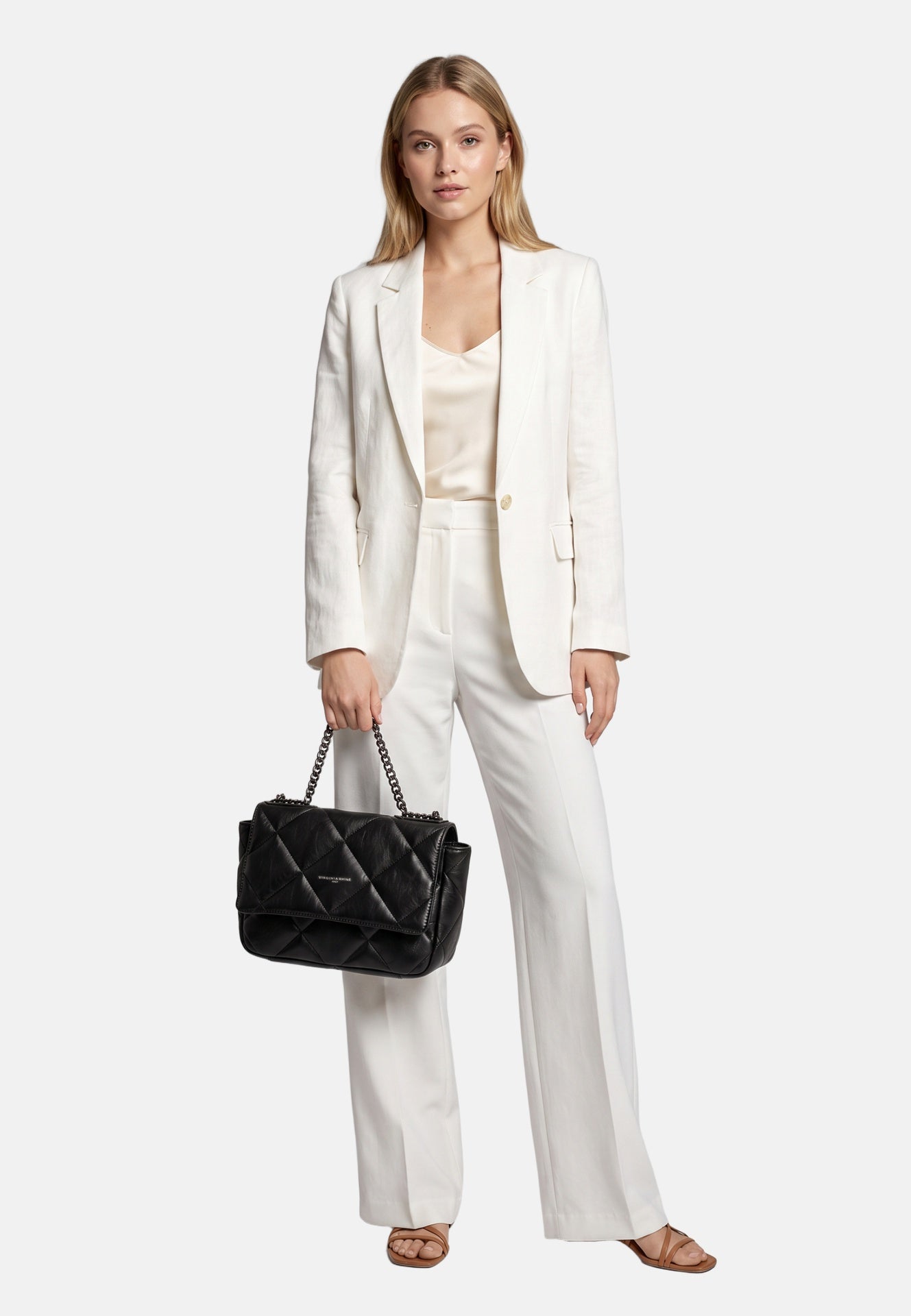Borsa a Mano in Sauvage Leather Nero