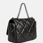 Borsa a Mano in Sauvage Leather Nero