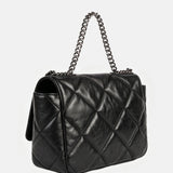 Borsa a Mano in Sauvage Leather Nero