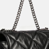 Borsa a Mano in Sauvage Leather Nero