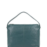 Borsa a Spalla in Vera Pelle Blu Scuro