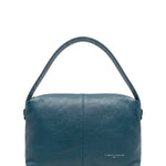 Borsa a Mano in Vera Pelle Blu Scuro