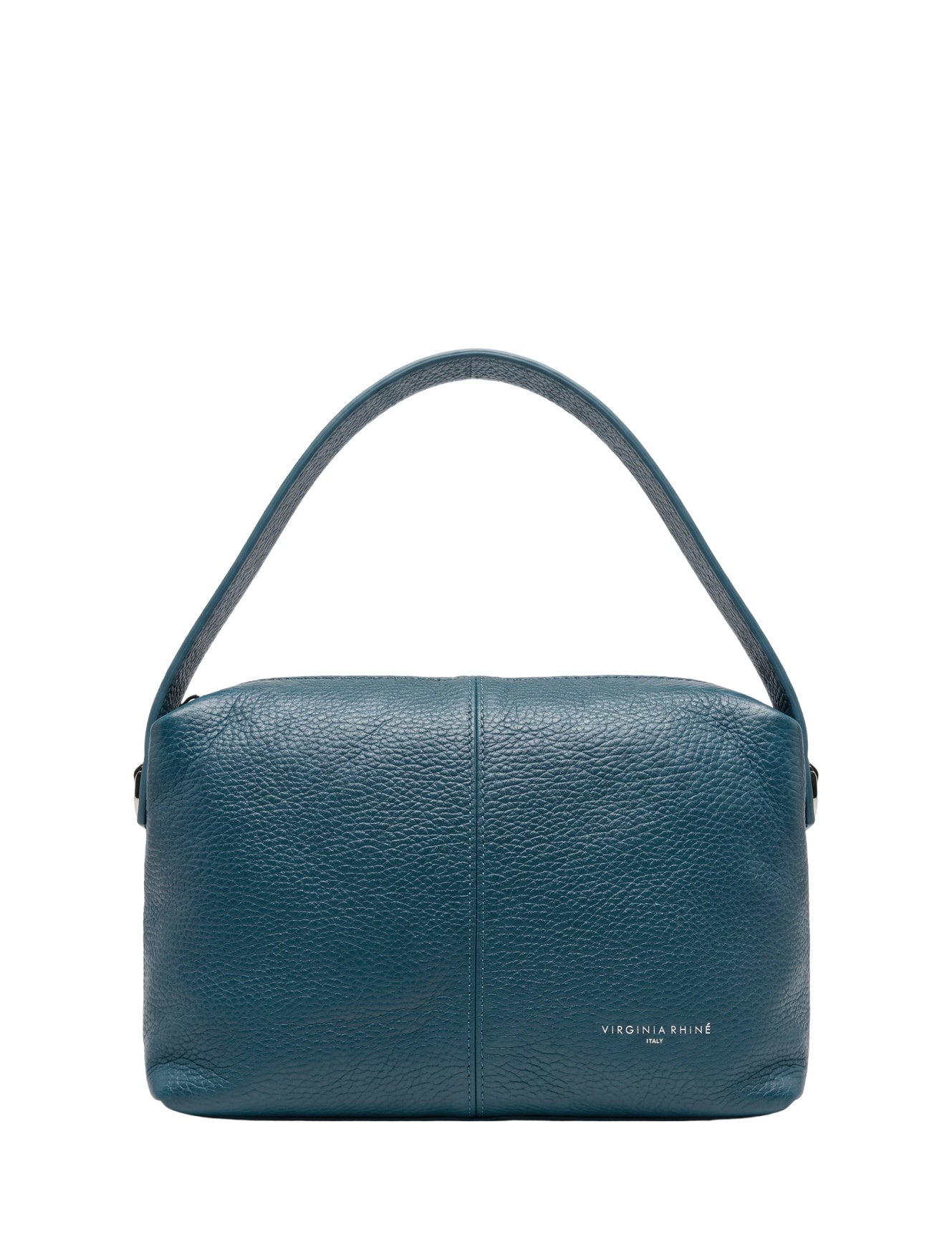 Borsa a Mano in Vera Pelle Blu Scuro