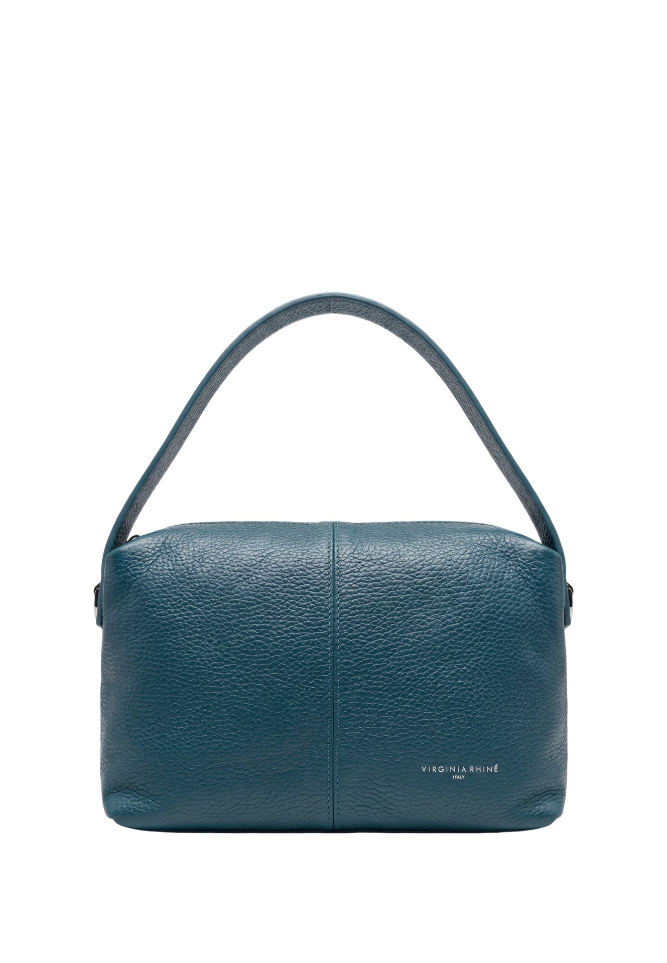 Borsa a Mano in Vera Pelle Blu Scuro