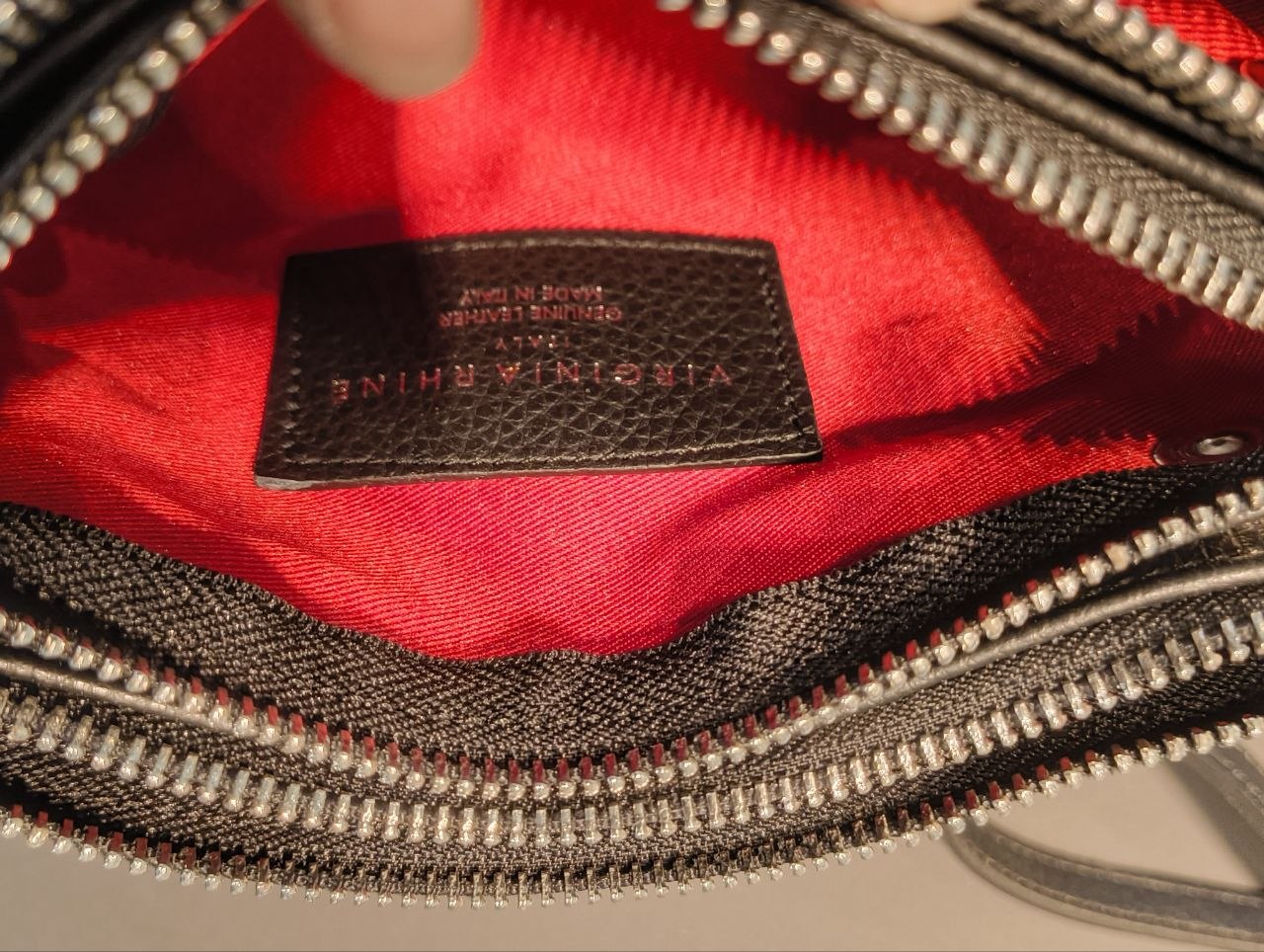 Borsa a Tracolla in Vera Pelle Nero