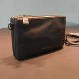 Borsa a Tracolla in Vera Pelle Nero