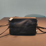 Borsa a Tracolla in Vera Pelle Nero